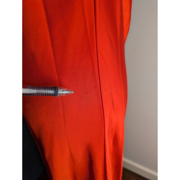 NWT Old Navy The Occasion by Old Navy Satin Cowl Maxi Dress in Bright Coral - M - Picture 7 of 10